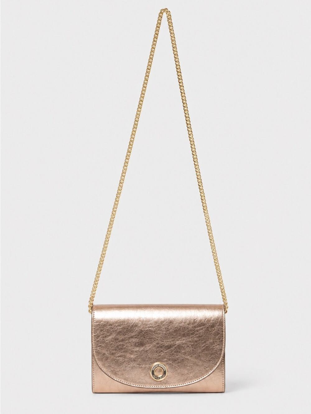 Burberry leather crossbody bag with chain gold